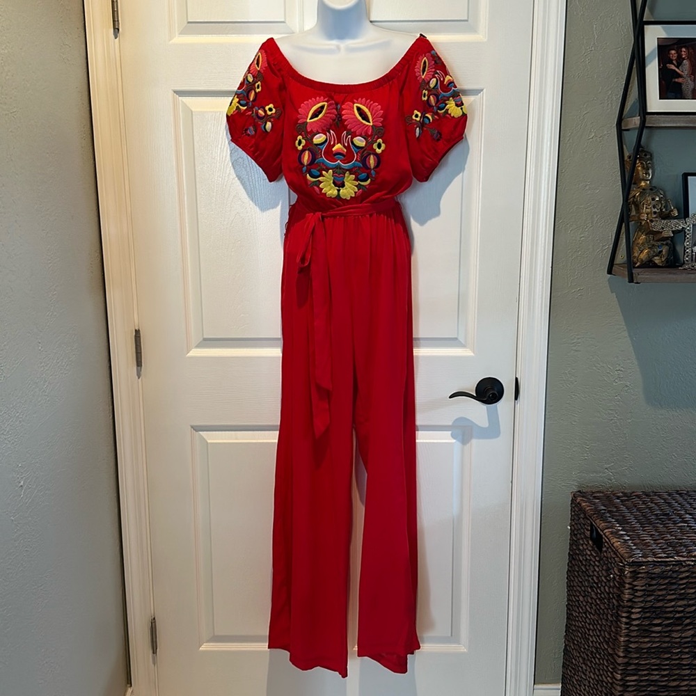 Red Jumpsuit Size Small